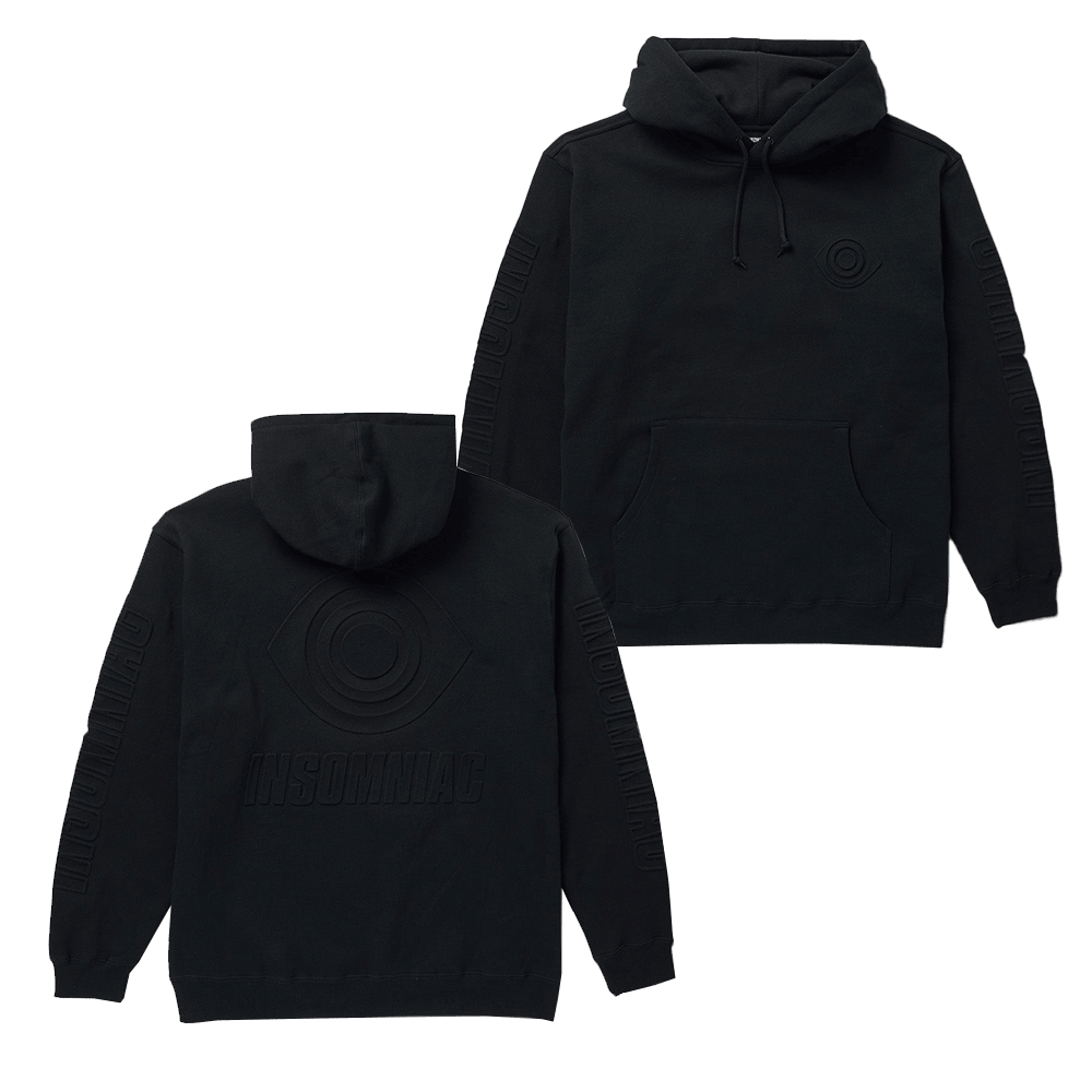 EDC Merchandise Insomniac Emboss Eye Hoodie Gifts For Music Fans Gift Idea for Boyfriend