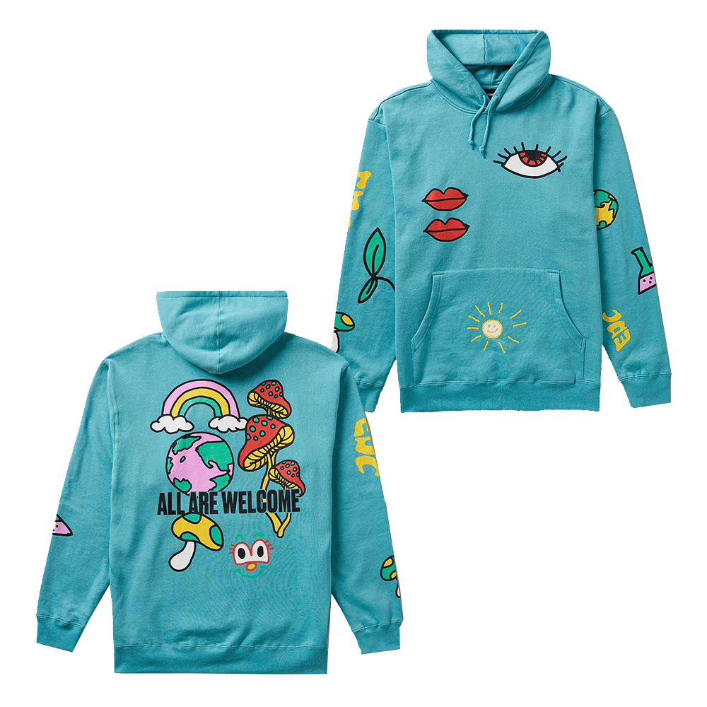 EDC Merchandise EDC Welcome Characters Hoodie Gifts For Music Fans Christmas Gift for Him