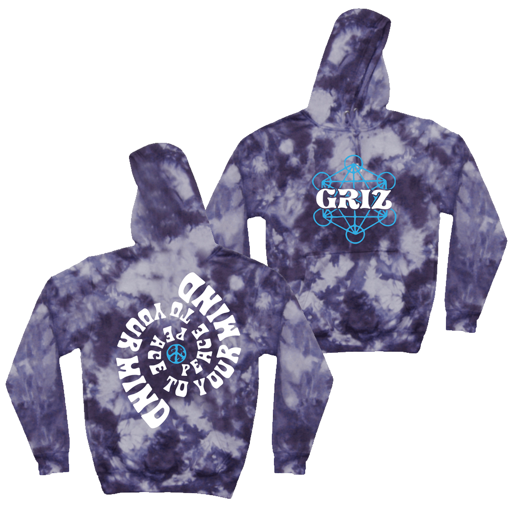 Griz Merch Griz Peace To Your Mind Tie Dye Hoodie Gifts For DJ Fans