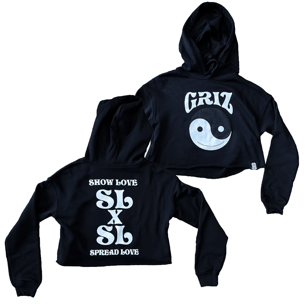 Griz Merch Griz Essentials Stacked Logo Crop Hoodie Gifts For DJ Fans Birthday Gift for Husband
