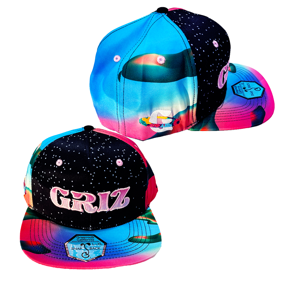 Griz Merch Griz x Grassroots Another World '22 Snapback Hat DJ Fans Gifts