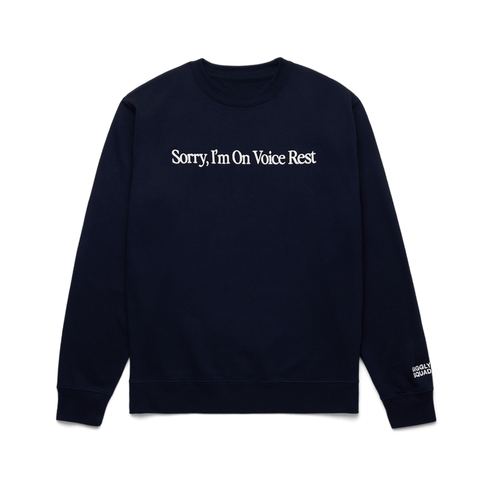 Giggly Squad Merch Sorry I'm On Voice Rest Sweatshirt Mother's Day Gifts