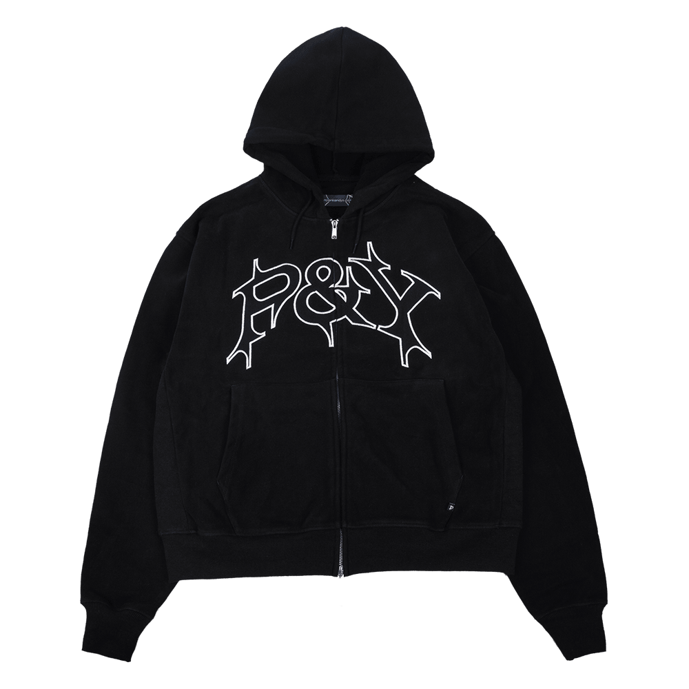 P&Y Merch P And Y Black Zip Hoodie Punkandyo Hoodie Mother's Day Gift for Dad