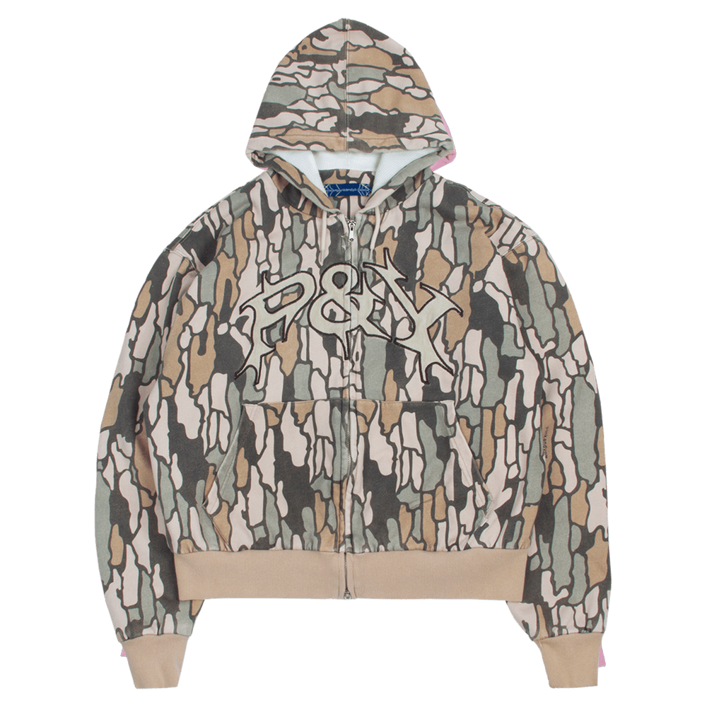 P&Y Merch Punkandyo P And Y Camo Zip Hoodie Punkandyo Merchandise Mother's Day Gifts For Wife