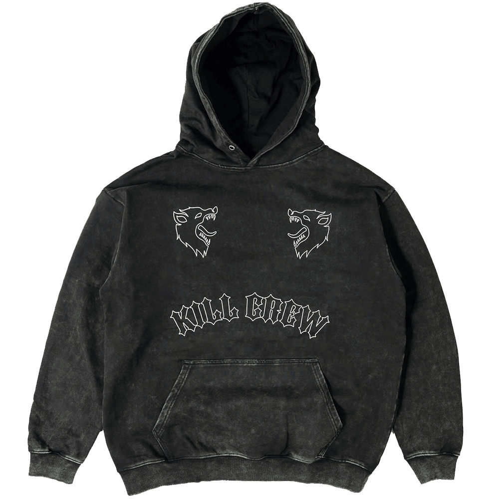 Kill Crew Hoodie Kill Crew Merch Two Wolves Wash Hoodie Online Mother Day Gifts Gift for Dad