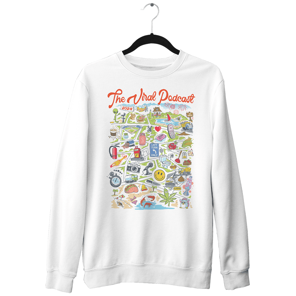 Viral Podcast Merch 90s Souvenir Sweatshirt The Viral Podcast 2024 Sweatshirt Mothers Day Gifts