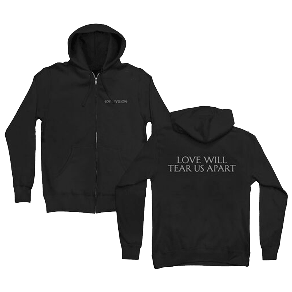 Joy Division Love Will Tear US Apart Black Zip Hoodie Joy Division Merch Fathers Day Presents