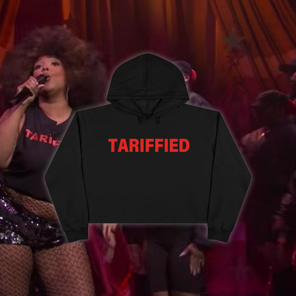 Lizzo Tariffied Cropped Hoodie Mothers Day Present Ideas Gift for Dad