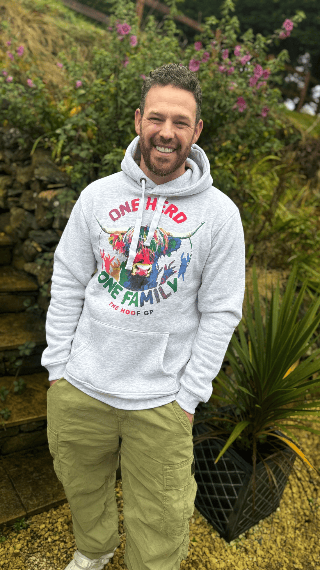 Hoof GP Merch One Herd One Family The Hoof GP Hoodie Father's Day Special Gifts For Dad