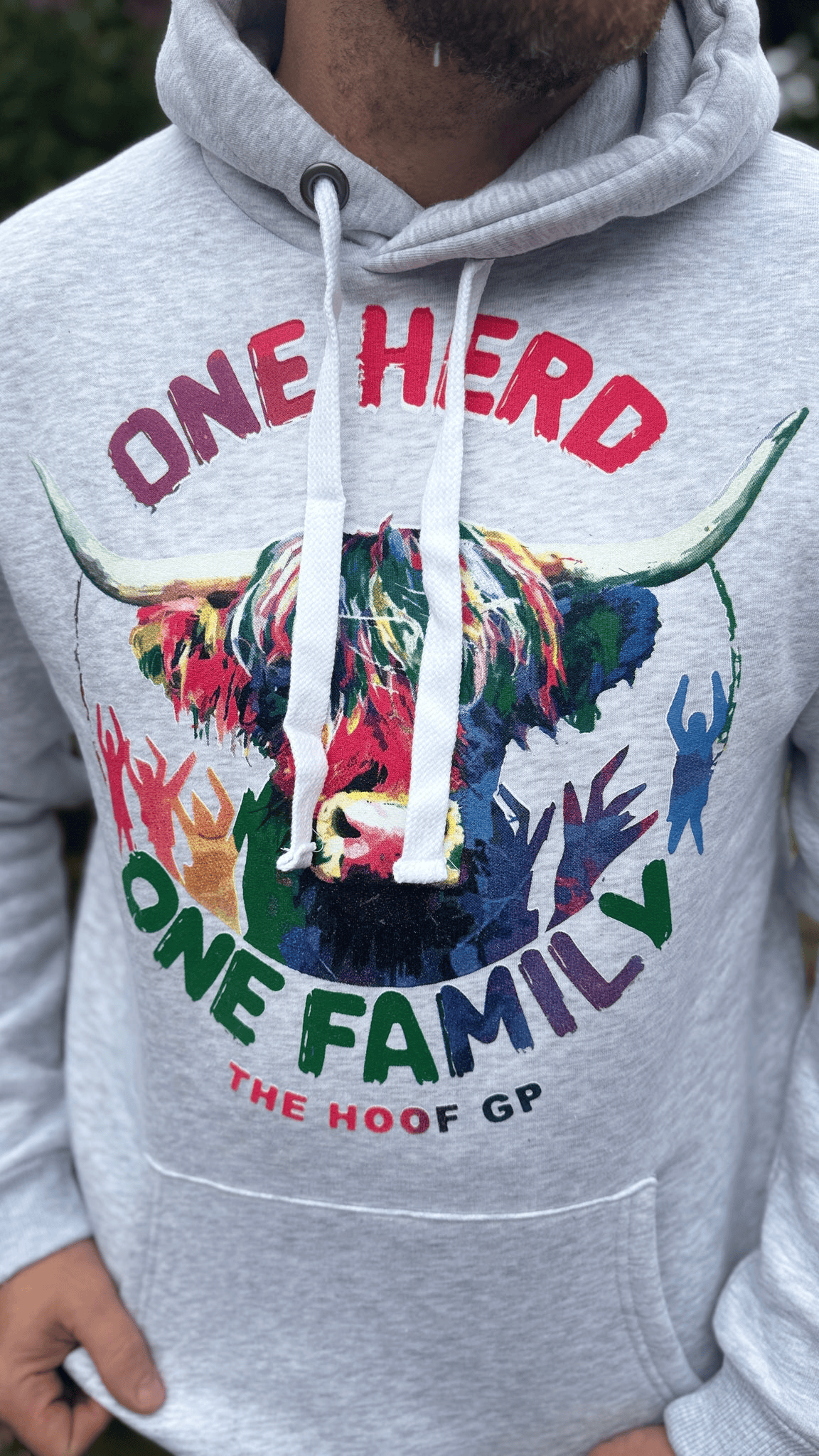 Hoof GP Merch One Herd One Family The Hoof GP Hoodie Father's Day Special Gifts For Dad