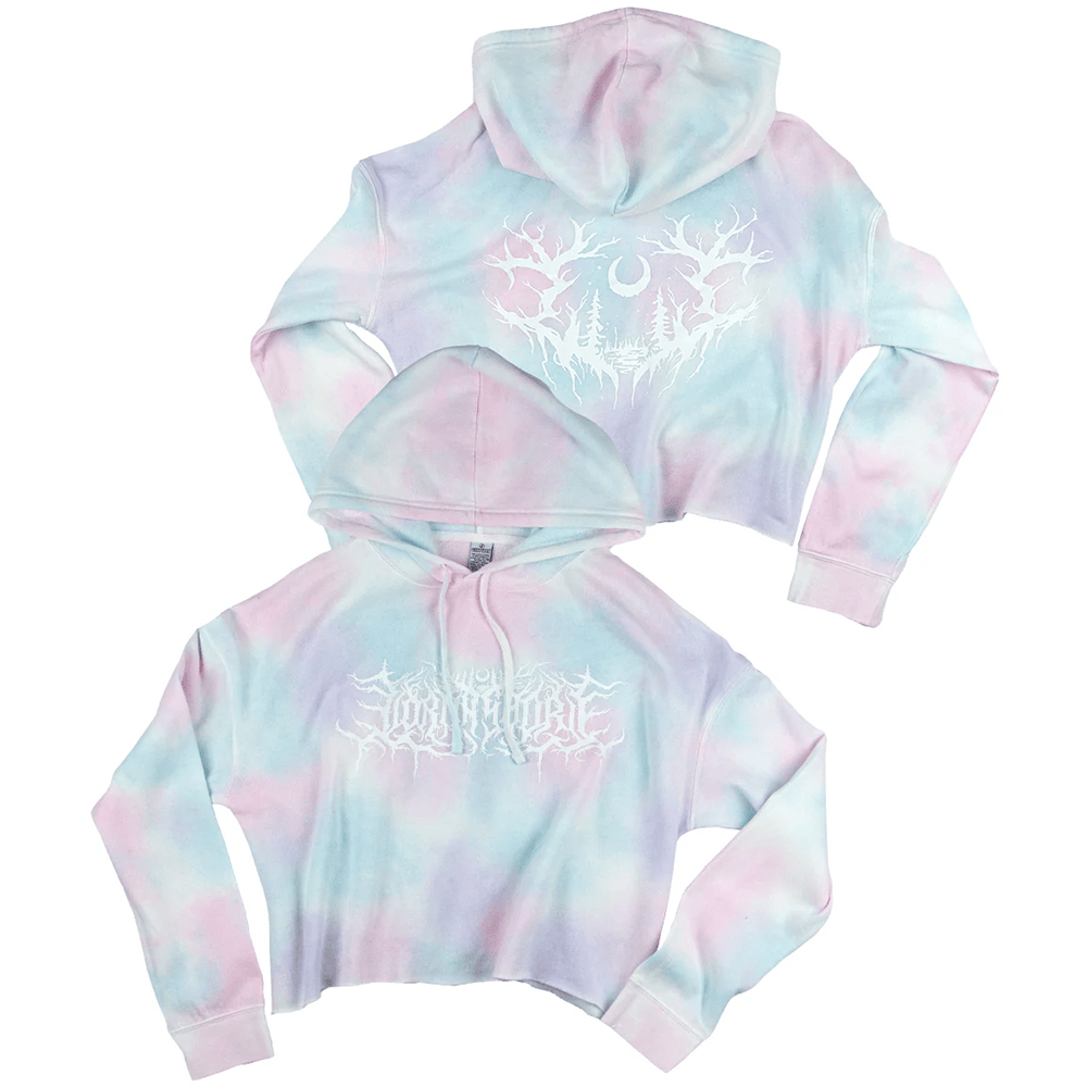 Lorna Shore Merch Lorna Shore Logo Tie Dye Crop Hoodie Cool Mothers Day Gifts Gift for Brother