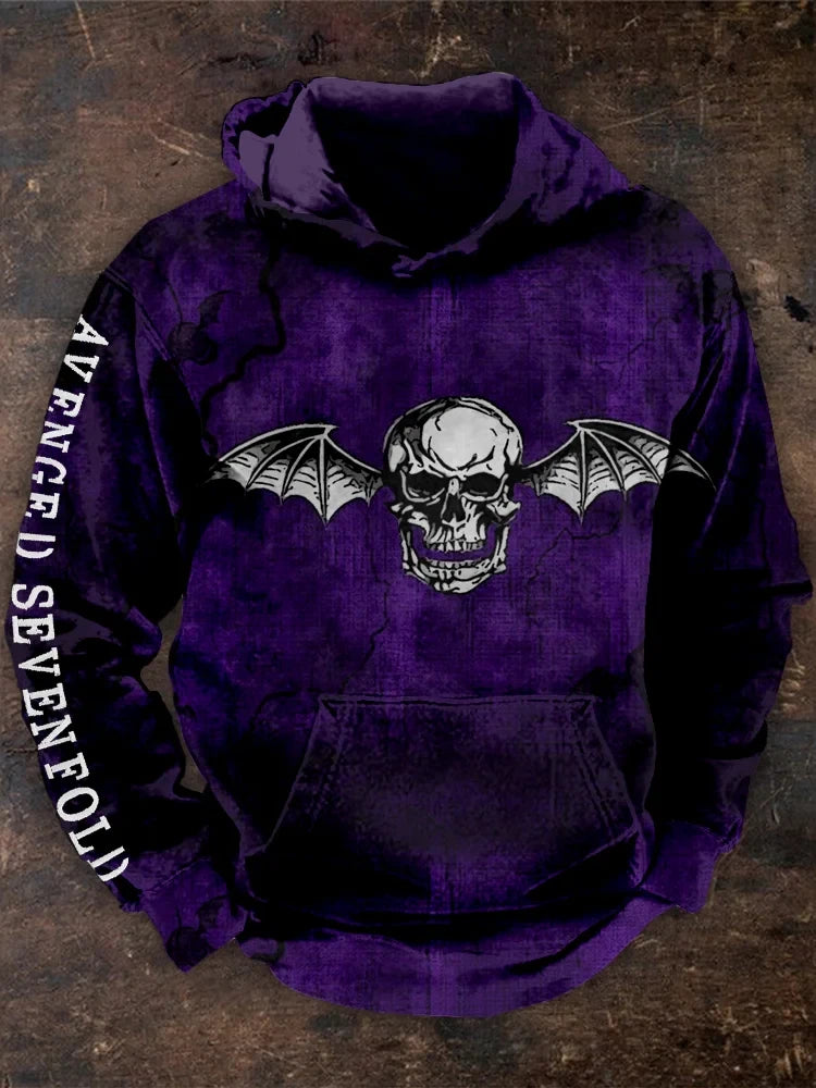 Avenged Sevenfold Merch Avenged Sevenfold Wings Skull Hoodie Best Father's Day Gifts