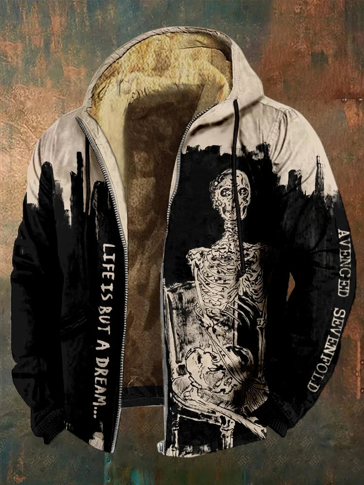 Avenged Sevenfold Merch Avenged Sevenfold Skull Zip Hoodie A7Z Merch Gifts For Music Lovers