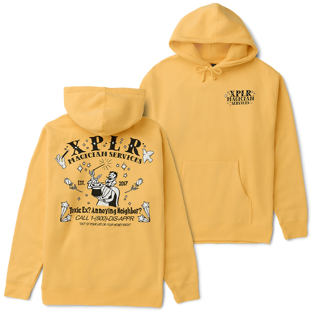 XPLR Merch Sam And Colby XPLR Magician Services Hoodie Dad Gifts For Father's Day 2025
