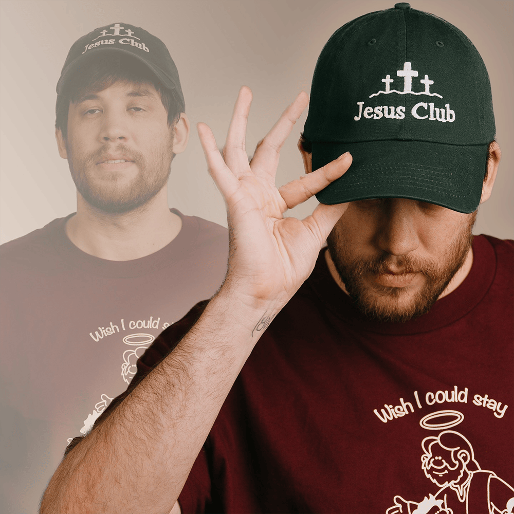 SuperMega Merch Jesus Club Embroidered Hat Christian Father's Day Gifts