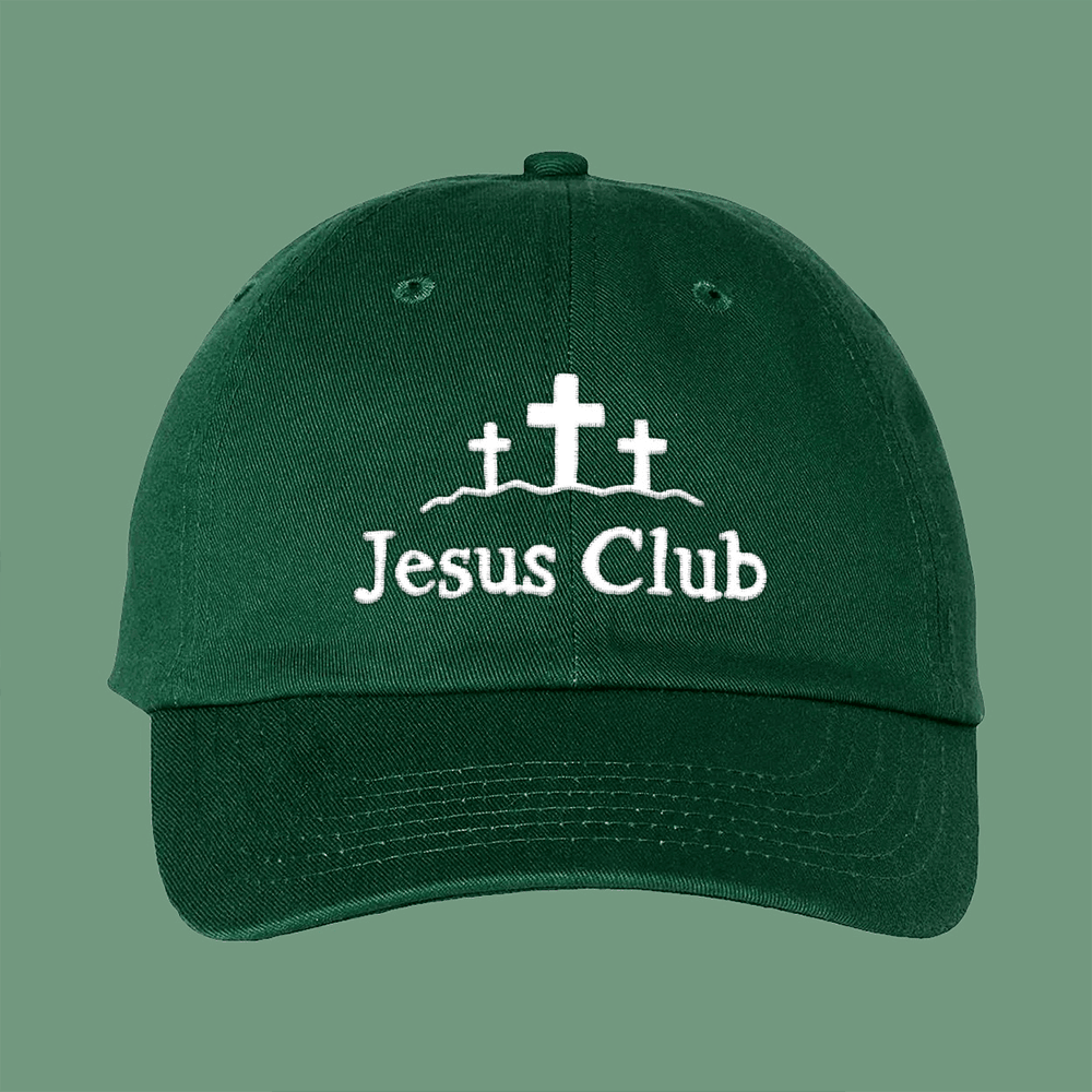 SuperMega Merch Jesus Club Embroidered Hat Christian Father's Day Gifts