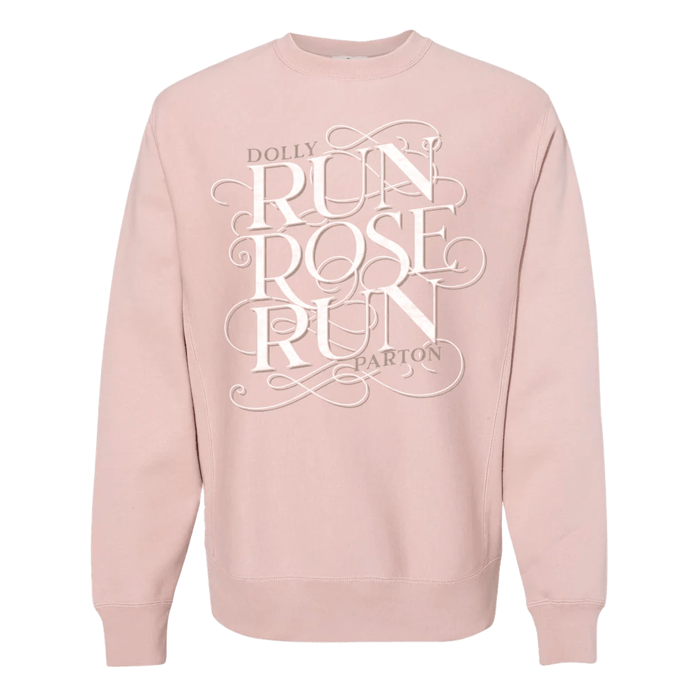 Dolly Parton Merch Dolly Parton Sweatshirt Run Rose Pink Crewneck Cute Mothers Day Gifts