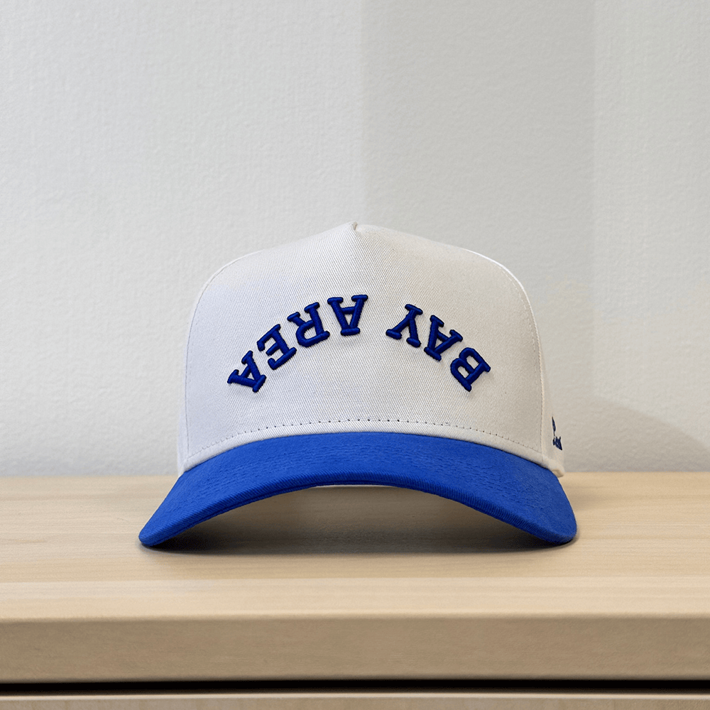 Steph Curry Bay Area Hat Upside Down Blue Embroidered Hat Basketball Fan Gift Ideas