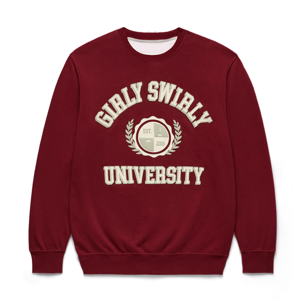 Shop Toast Merch Girly Swirly University Sweatshirt And Sweatpant Sets Gift For Mom