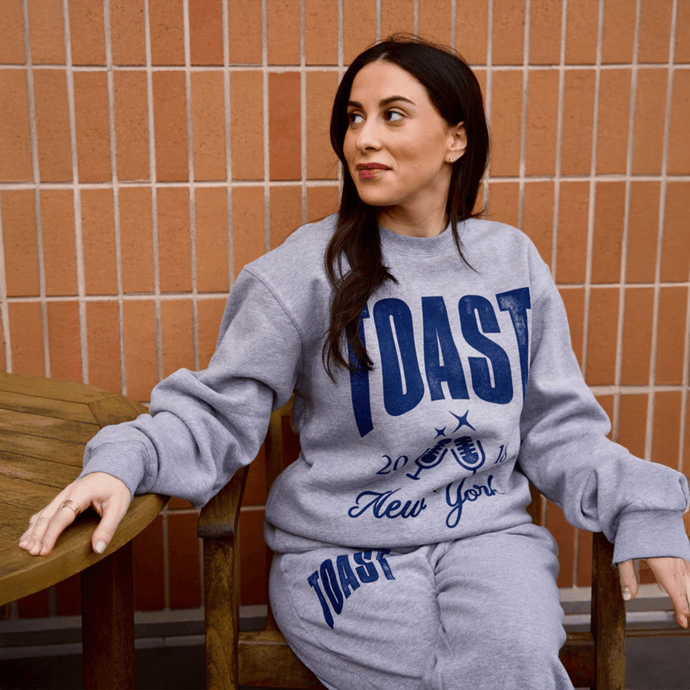 Shop Toast Merch Heather Grey Sporty Sweatshirt And Sweatpant Sets Gifts For Sister