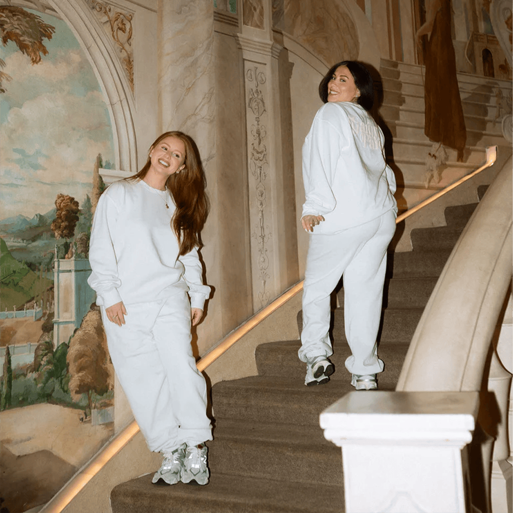 Shop Toast Merch White Gargy Pargy Sweatshirt And Sweatpant Sets Girlfriend Gift Ideas