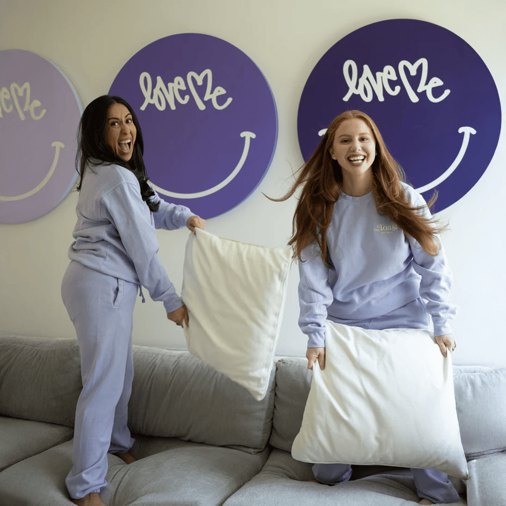 Shop Toast Merch Purple The Toast Est 2018 Sweatshirt Wife Gift Ideas