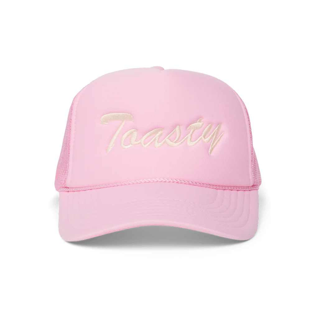 Shop Toast Merch Pink Toasty Trucker Hat Gifts For Girlfriend