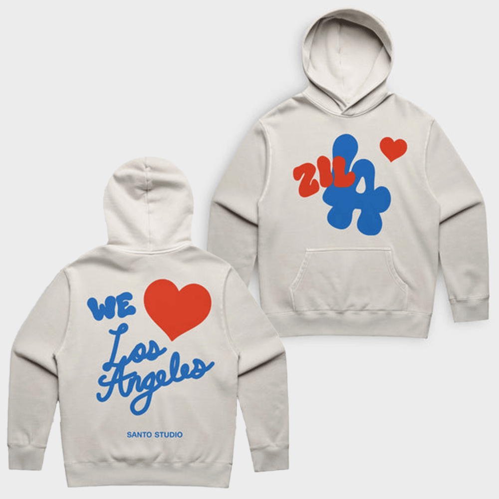 Zilla We Love LA Hoodie Santo Studio Zilla We Love LA Hoodie Top Father's Day Gifts