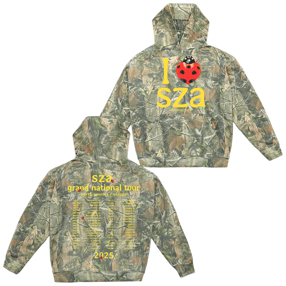 SZA Camo Hoodie SZA Merch Grand National Tour Merch Hoodie Gifts For Father's Day From Wife