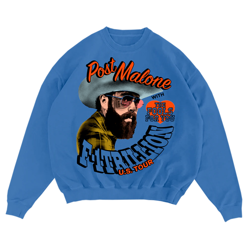 Post Malone Merch F1 Trillion With Fools Sweatshirt Father's Day Gifts For Son In Law