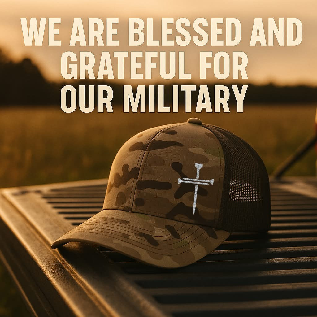 Christ Cross Camo Trucker Hat Christian Cap Best Father's Day Gifts