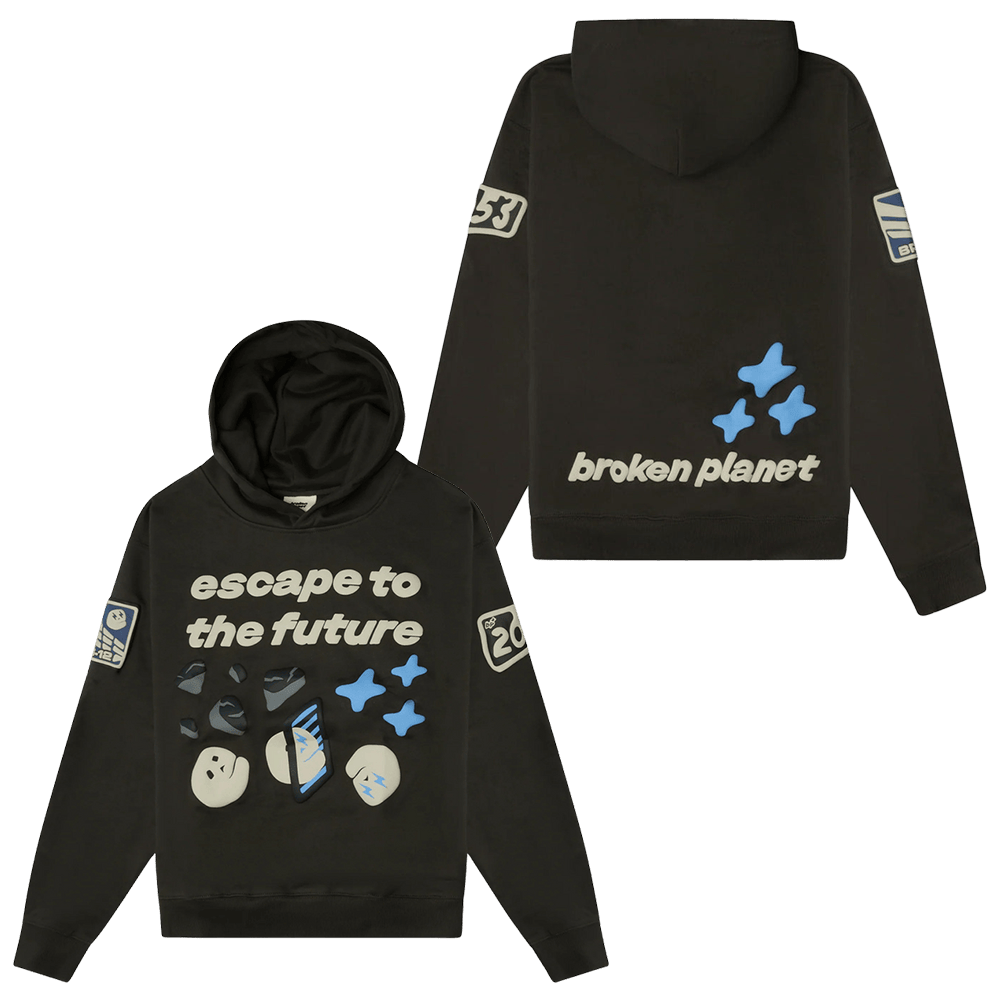 Escape To The Future Broken Planet Hoodie Father In Law Gifts Dad's Day