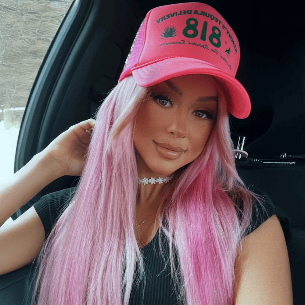 818 Hat Pink 818 Tequila Trucker Hat Gift Ideas For Girlfriend