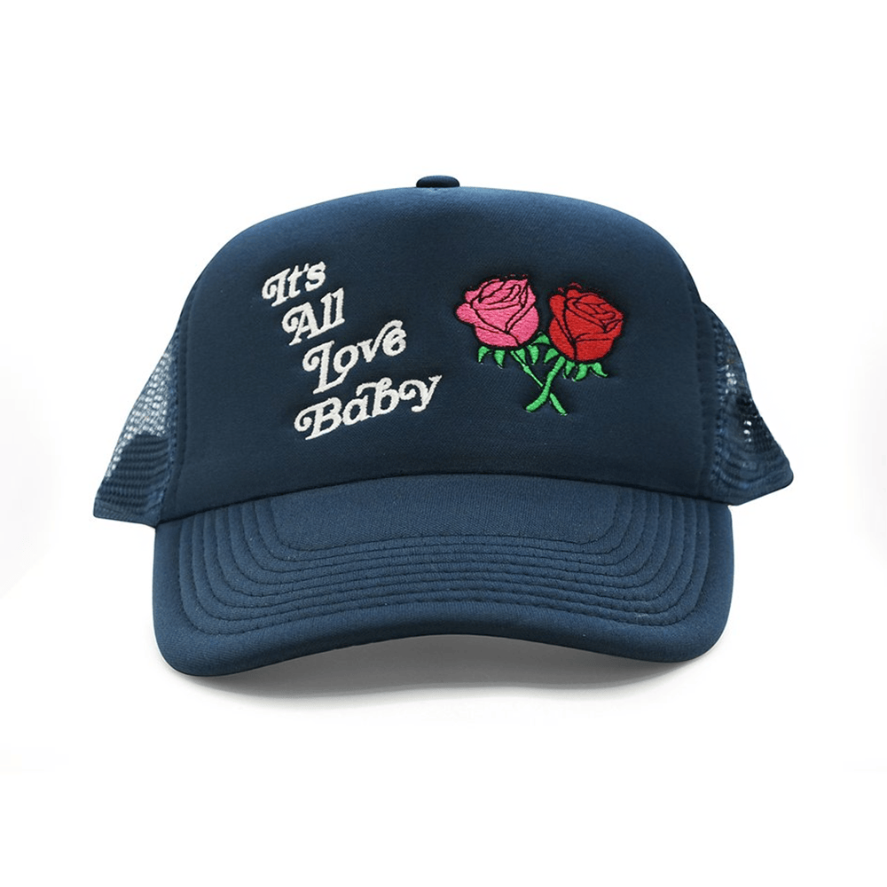 It's All Love Baby Trucker Hat Navy Stepdad Gifts For Father's Day