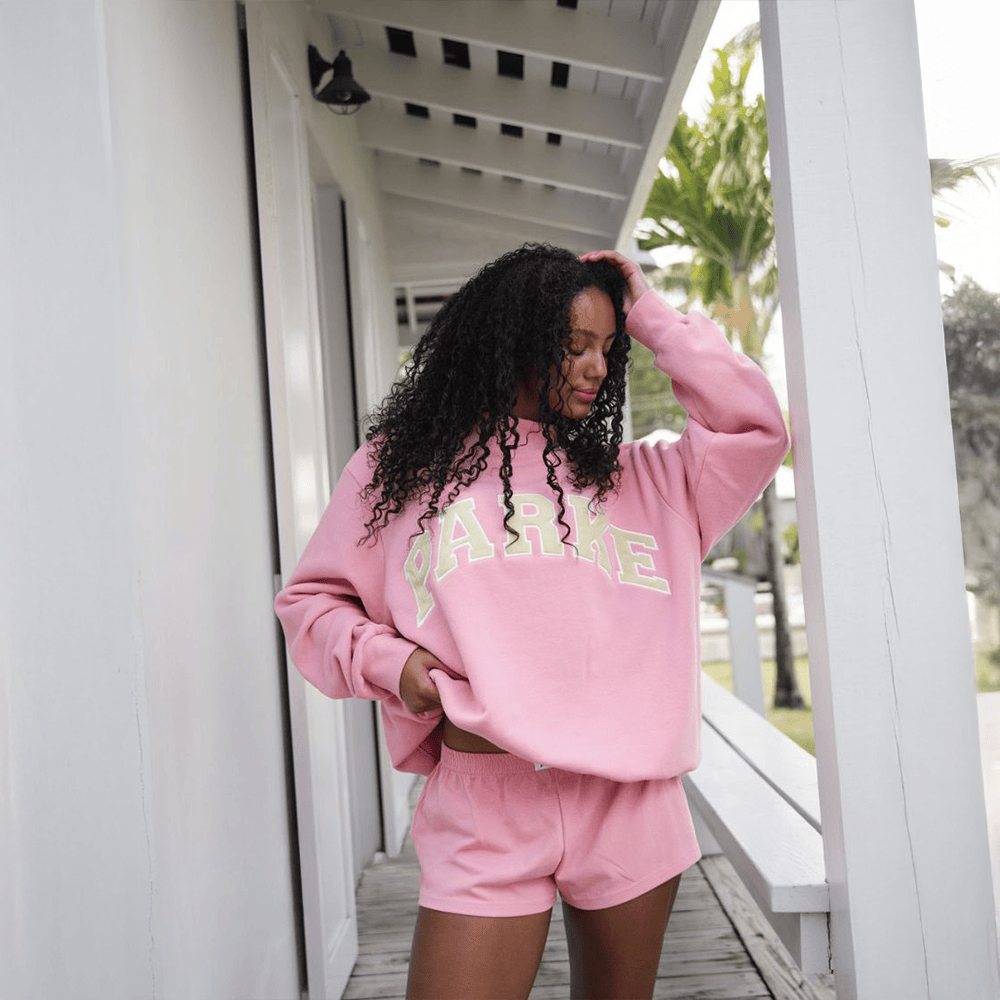 Pink Parke Sweatshirt Parke Summer Drop Good Gifts For Wife