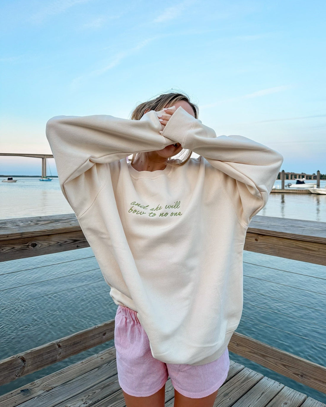 See The Way I See Merch Overthinker Sweatshirt She Will Bow To No One Sweatshirt Women's