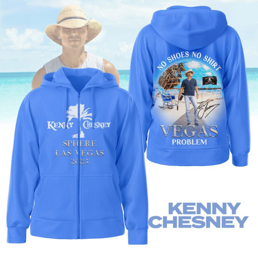 Kenny Chesney Sphere Las Vegas 2025 Zip Hoodie Best Father's Day Gifts For Dad