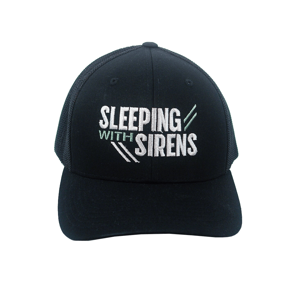 Sleeping With Sirens Merch Linear Trucker Hat Good Fathers Day Gifts