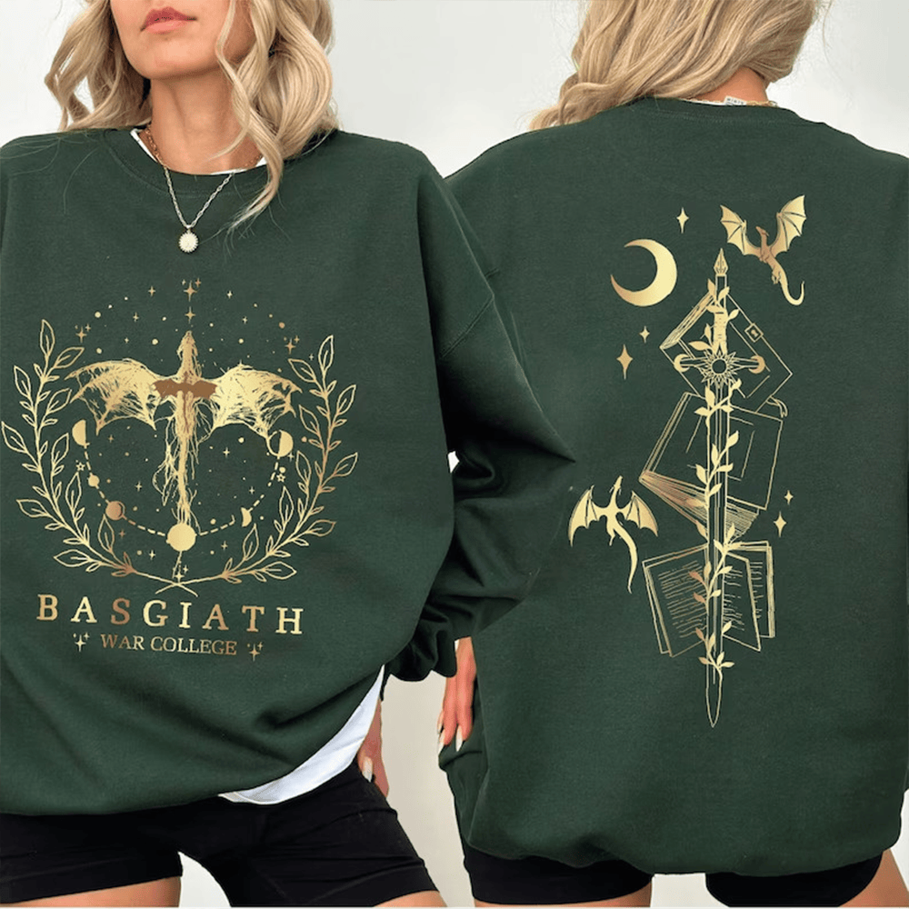 Basgiath War College Sweatshirt Green Best Gift For Wife