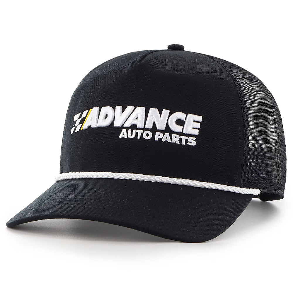 Ryan Blaney Merch Black Ryan Blaney Advance Auto Parts Trucker Hat Father's Day Gifts