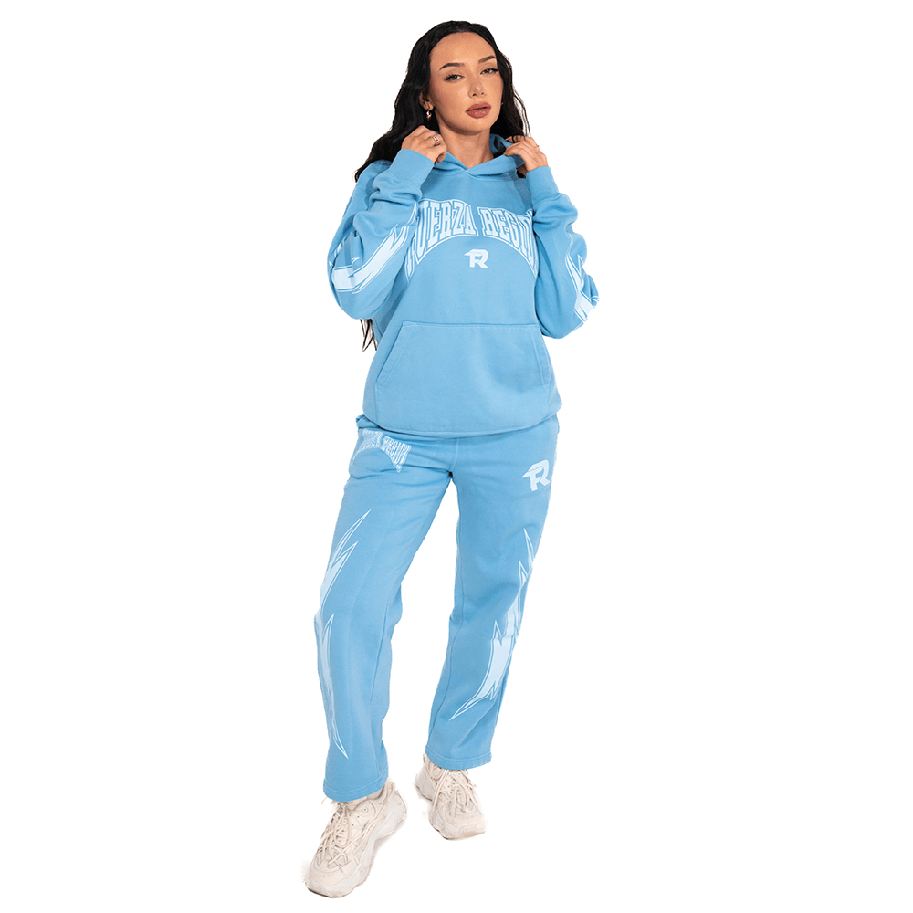 Fuerza Regida Merch Fuerza Regida Blue Hoodie And Sweatpant Sets Gifts For Wife