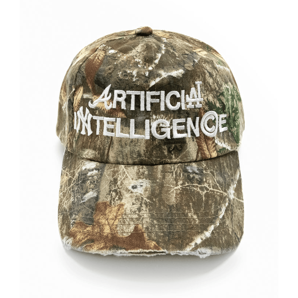 Artificial Intelligence Hat Embroidered Camo Hat Father's Day Gifts