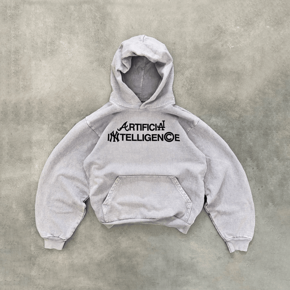 Artificial Intelligence Hoodie Grey Hoodie Best Father's Day Gifts
