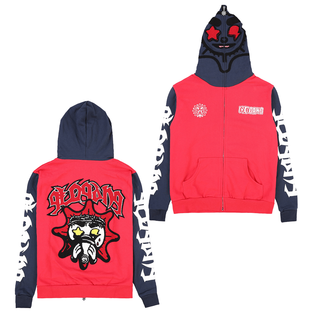 Glo Gang Hoodie Glo Gang Almighty II Gang Full Zip Hoodie Dad Fathers Day Gifts