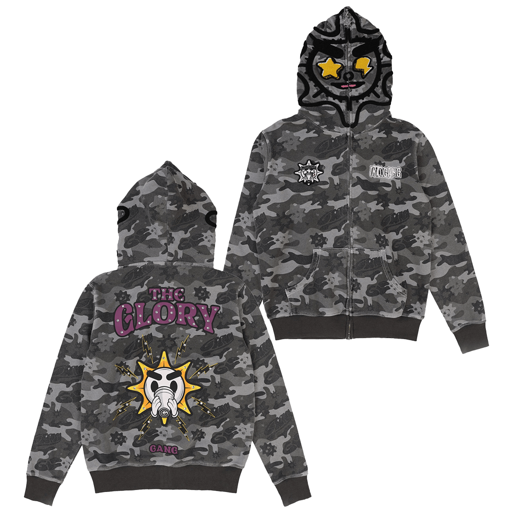 Glo Gang Hoodie The Glory Camo Full Zip Hoodie Father's Day Gifts For Husband