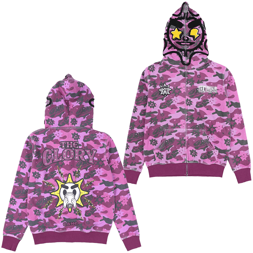 Glo Gang Hoodie The Glory Camo Full Zip Hoodie Unique Father's Day Gifts