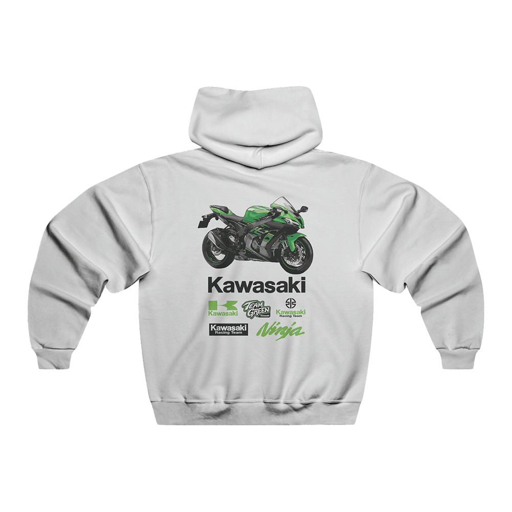 Kawasaki Sweatshirt Kawasaki Racing Team Green Hoodie Awesome Father's Day Gifts