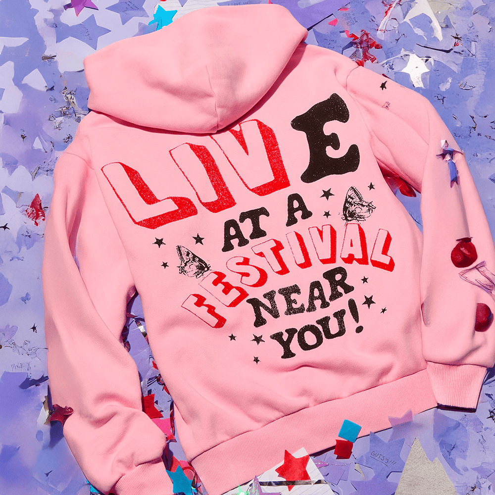 Olivia Rodrigo Merch Olivia Rodrigo Live At A Festival Near You Zip Hoodie Gifts For Her