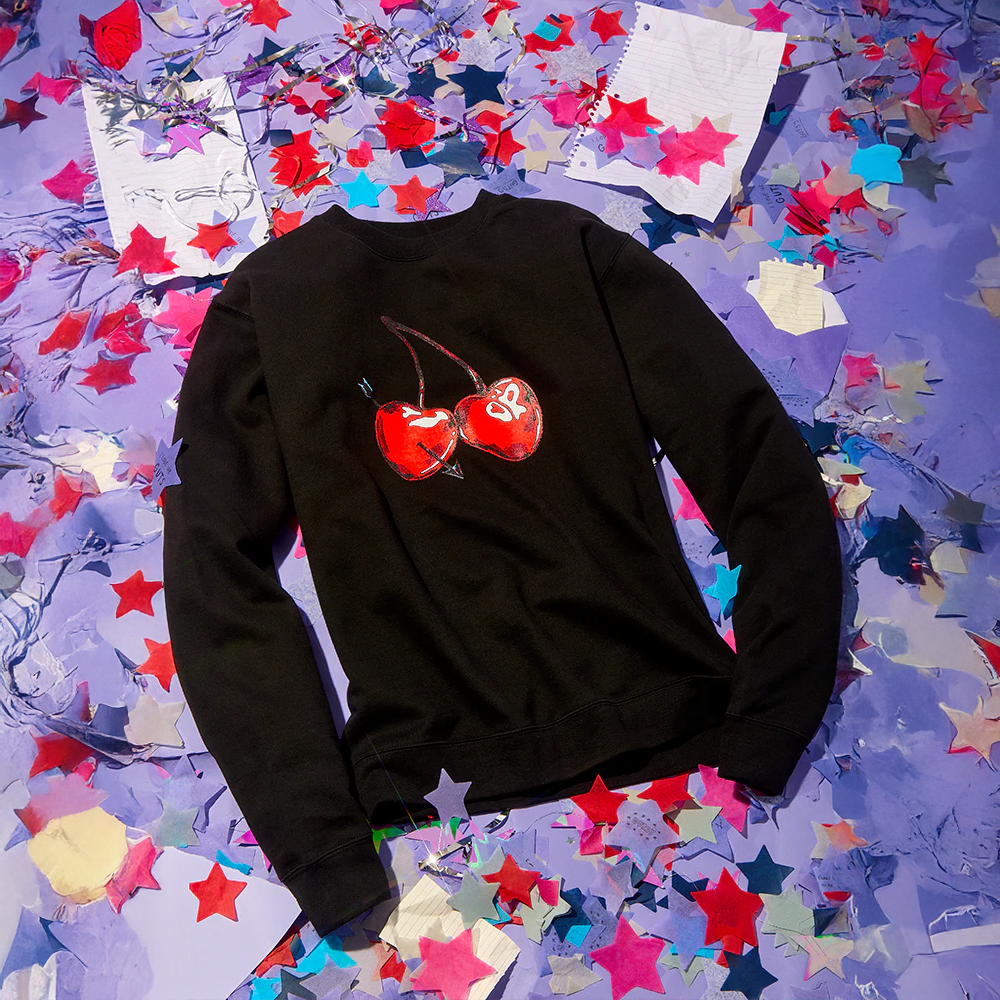 Olivia Rodrigo Merch Olivia Rodrigo Cherries Sweatshirt Gifts For Girlfriend