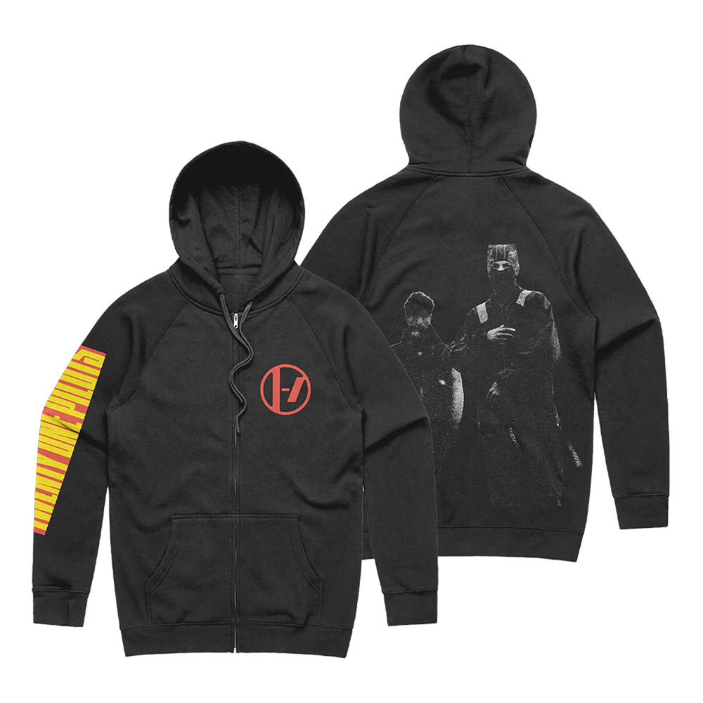 Twenty One Pilots Merch Clancy Blocksleeve Zip Up Hoodie First Fathers Day Gift